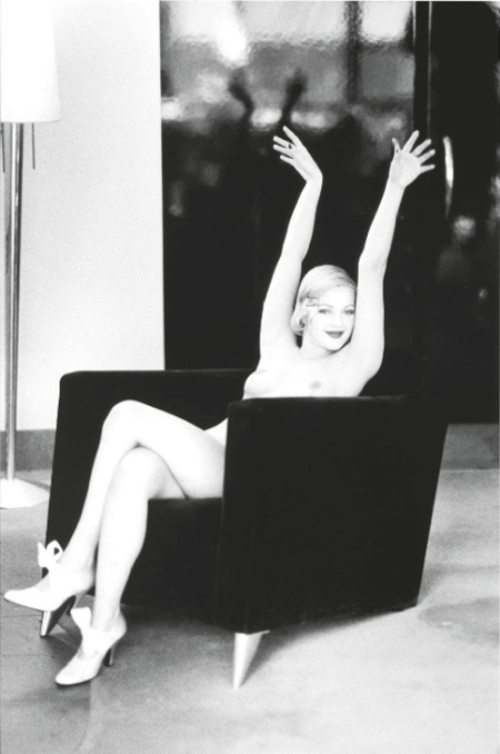 Ellen Von Unwerth, Drew Barrymore Stretching, June 1993